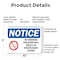 Signmission No Smoking Violation Disciplinary Action OSHA Notice Sign, Plastic, 10in W x 7in L, 2PK OS-2PACK-NS-P-710-L-16190 - alternate 4